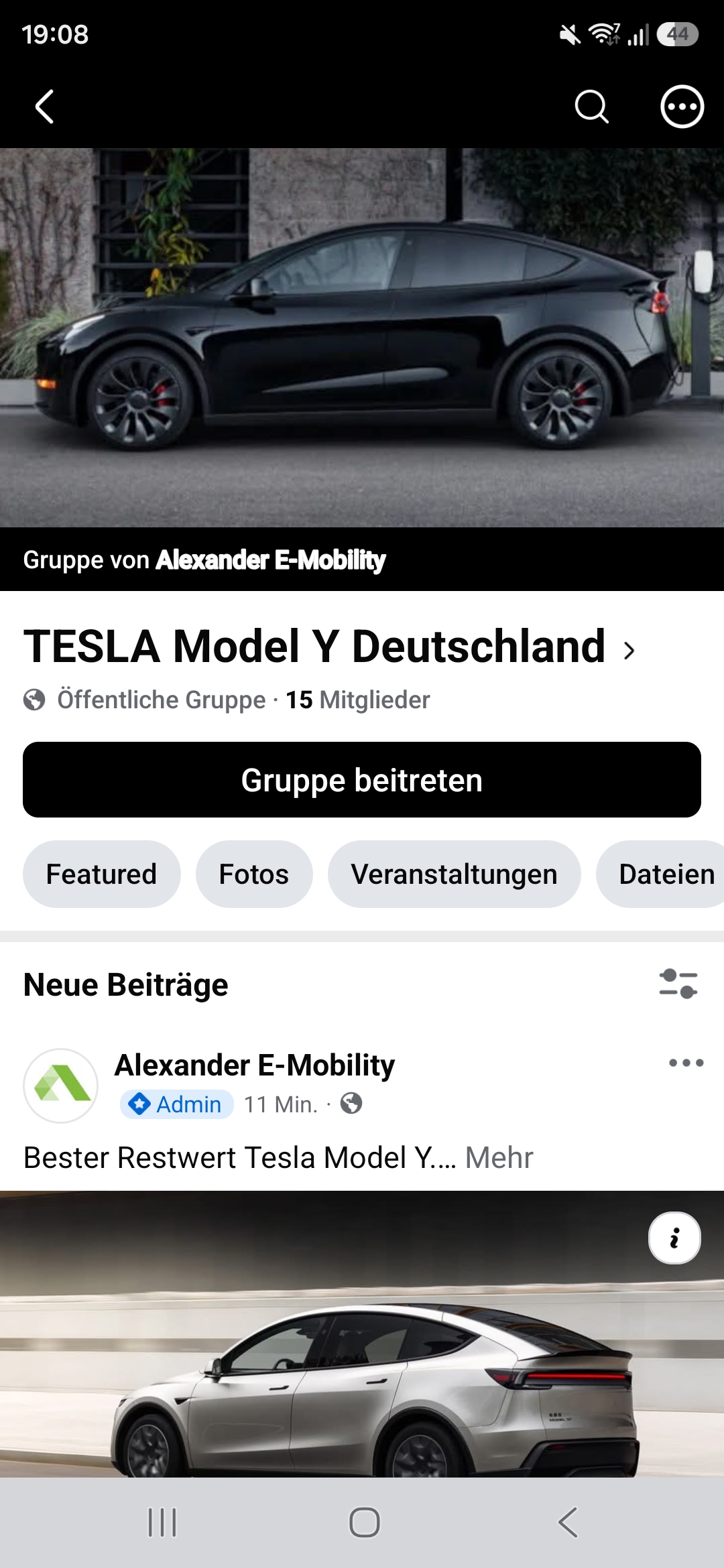 TESLA Model Y Deutschland Facebook Gruppe