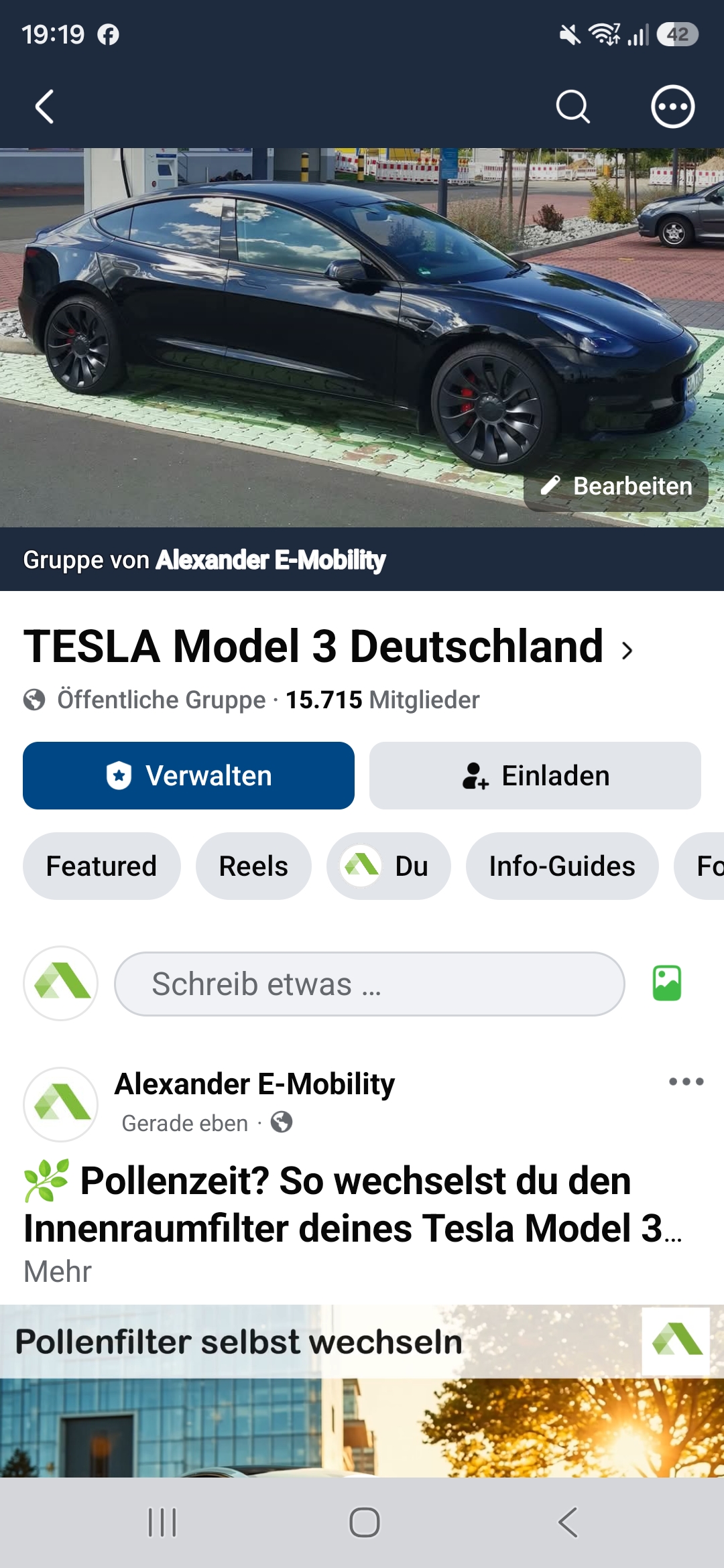 TESLA Model 3 Deutschland Facebook Gruppe